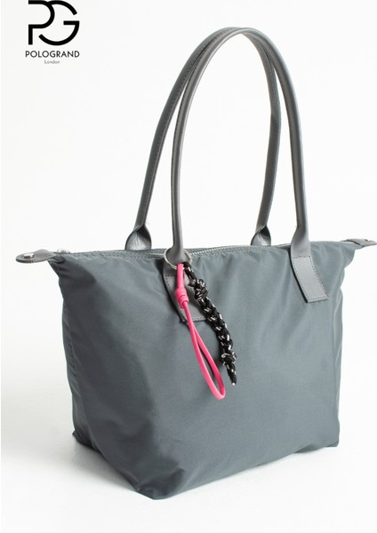 Orijinal Geniş Hacimli Su Geçirmez Paraşüt Kumaş Shopper Trend ve Şık Büyük Boy Omuz ve Kol Çantası fırsatları