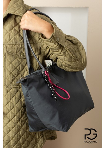 Orijinal Geniş Hacimli Su Geçirmez Paraşüt Kumaş Shopper Trend ve Şık Büyük Boy Omuz ve Kol Çantası indirimleri