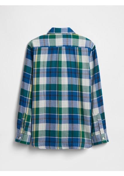 Erkek Çocuk Yeşil Kareli Gömlek modelleri