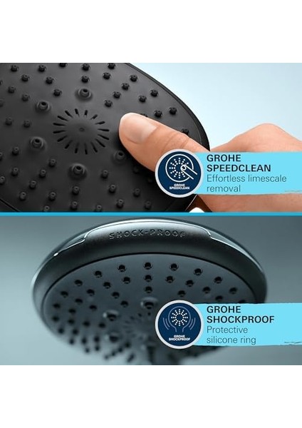 Start 110 El Duşu, 1 Akışlı Yağmur Duşu, 110MM Yuvarlak Duş Başlığı, Kireç Önleyici Sistem, Krom, 27940001 fiyatları