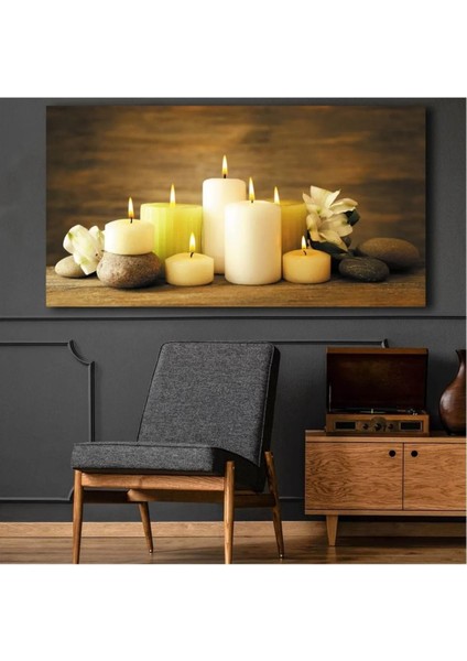 Kanvas Tablo Dekoratif Mumlar Kanvas Tablo 40 x 60