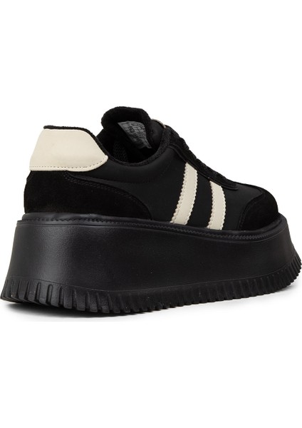 Kadın Siyah Hakiki Süet Platform Sneaker - E8031ZSYHC01 modelleri