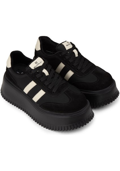 Kadın Siyah Hakiki Süet Platform Sneaker - E8031ZSYHC01 fırsatları
