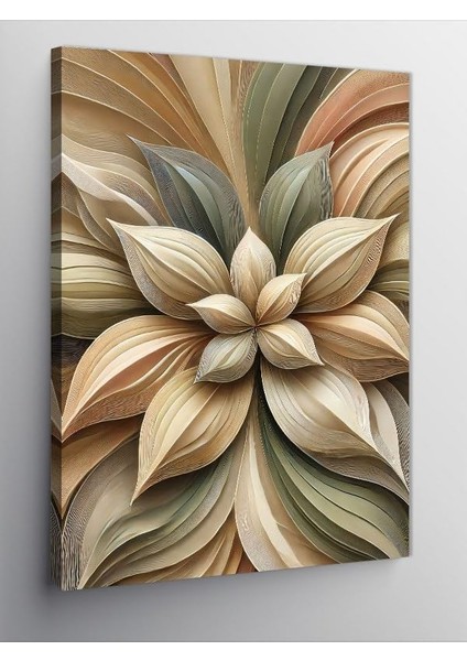 Kanvas Tablo Soyut Yaprak Düzeni, 50 x 70