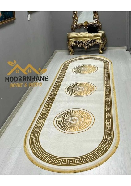 Yıkanabilir Dijital Baskılı Kaymaz Tabanlı Dekoratif Halı ve Yolluk Seti modelleri