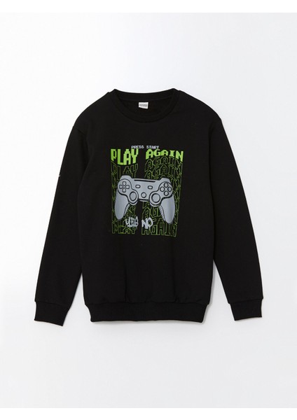 Yeni Sezon Bisiklet Yaka Erkek Çocuk Sweatshirt