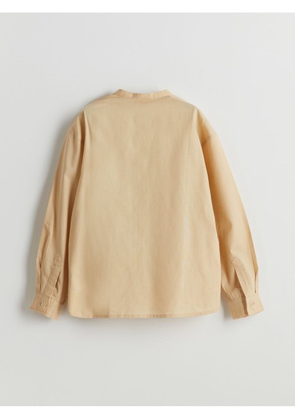 Yeni Sezon Hakim Yaka Keten Karışımlı Erkek Çocuk Gömlek fiyatları