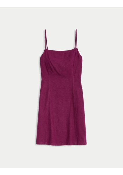 Keten Karışımlı Mini Shift Elbise fiyatları