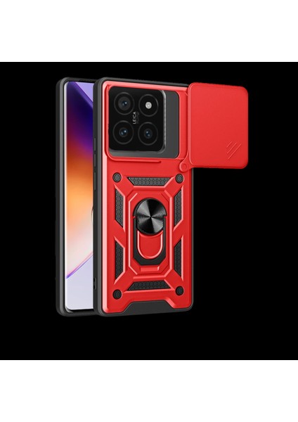 Xiaomi Mi 14T Pro Kılıf Pars Lens Yüzüklü Silikon