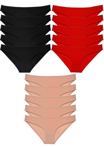 15 Adet Süper Eko Set Likralı Kadın Slip Külot 512 fiyatları