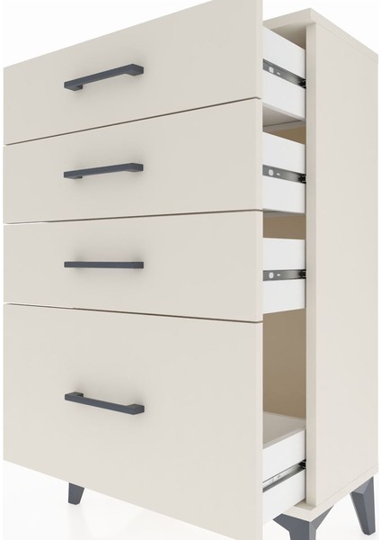 Arges Komodin 4 Çekmeceli 60X30X96 Aytaşı-Aytaşı indirimleri