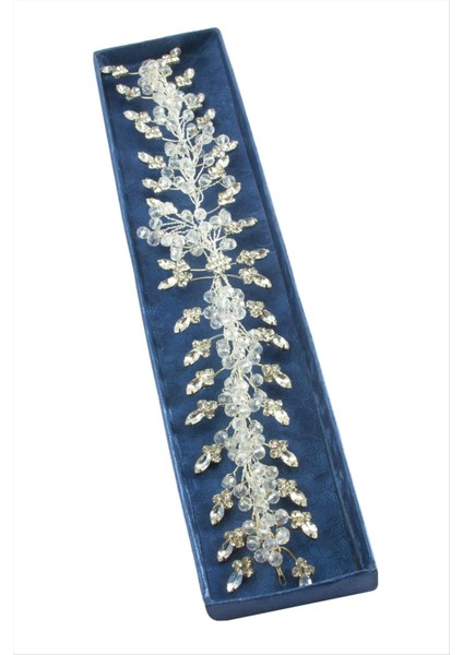 Çiçek Taşlı Saç Aksesuarı