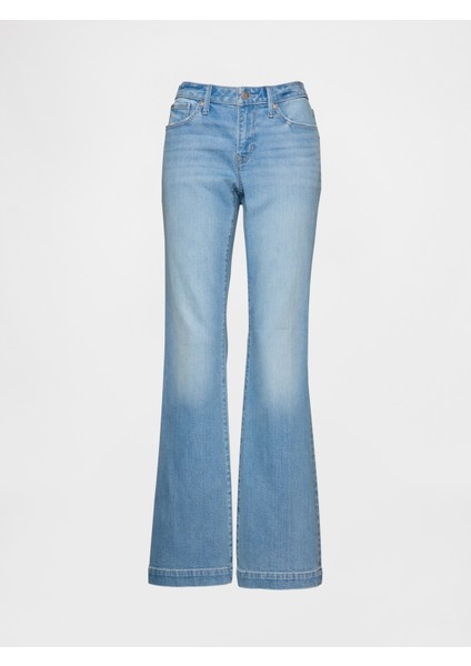 Kadın Açık Mavi Curvy Low Rise Long & Lean Jean Pantolon fiyatları