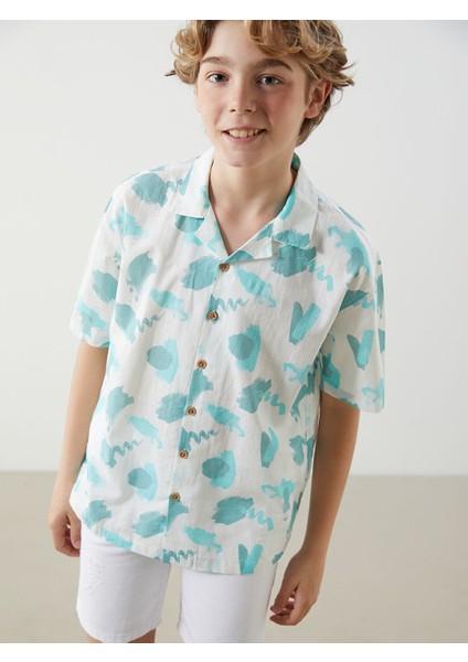 Yeni Sezon Desenli Erkek Çocuk Gömlek