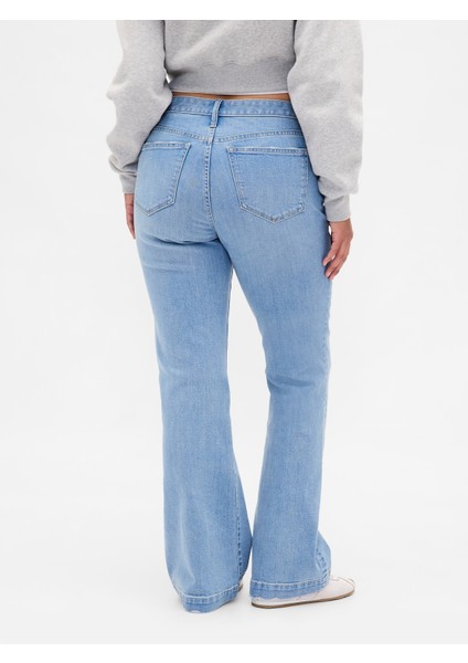 Kadın Açık Mavi Curvy Low Rise Long & Lean Jean Pantolon indirimleri
