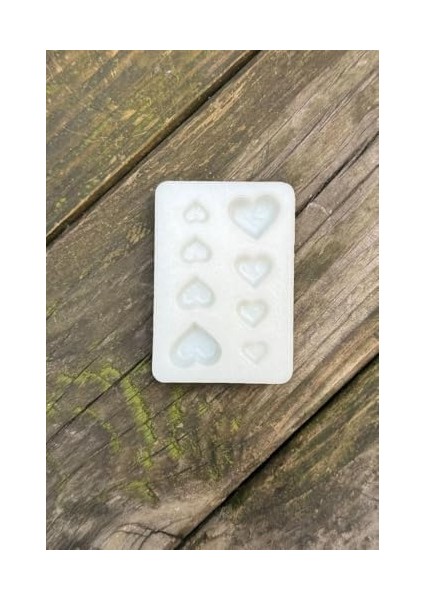 Concept Kalp Mini Dört Boy Sekizli Silikon Mum Kalıbı modelleri