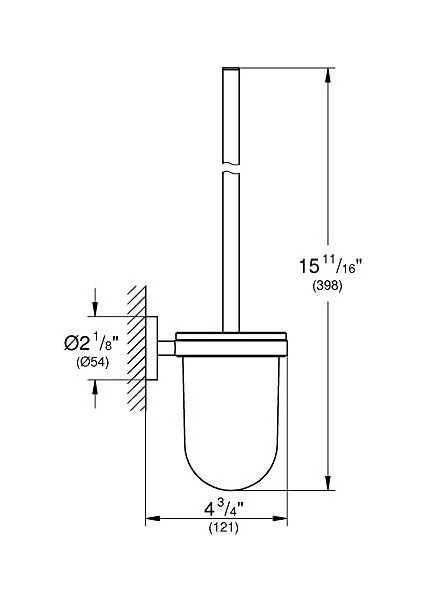Tuvalet Fırçalık Brushed Hard Graphite - 40374AL1 fiyatları
