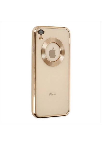 iPhone Xr Lüx Lensli Lazer Silikon Kılıf (Kamera Korumalı)