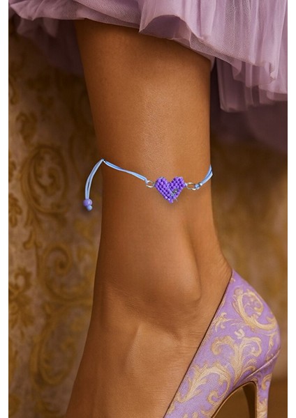 Mor Kalpli Miyuki Boncuklu Ayarlanabilir Makrome Bileklik fırsatları