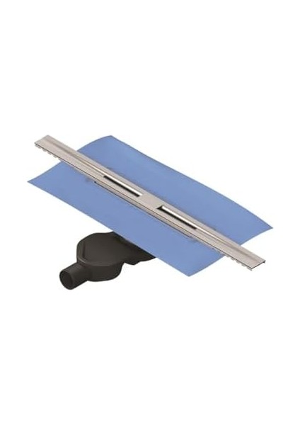 V- Clear-Cut 5701681 Duş Kanalı, Yandan Çıkışlı, H:80, 40 Cm, Mat Krom modelleri