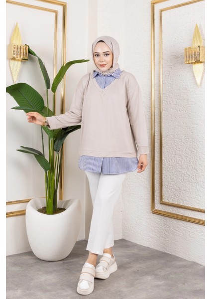 Kadın Gömlek Detaylı Modal Kumaş Tunik fiyatları