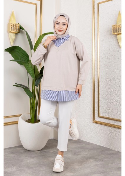 Kadın Gömlek Detaylı Modal Kumaş Tunik fırsatları