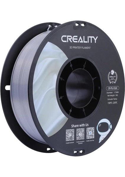 Cr-Sılk Pla Filament Gümüş 1.75MM 1kg