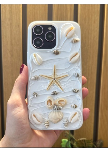 iphone (16 Pro Max) Uyumlu 3D Deniz Yıldızı Desenli Kılıf