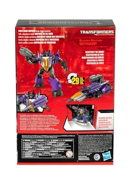 Studio Series Gamer Edition 11 Voyager Skywarp (: War For Cybertron) Aksiyon Figürü modelleri