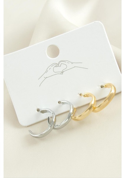 4 Adet Düz Halka Küpe 1,5 cm fiyatları