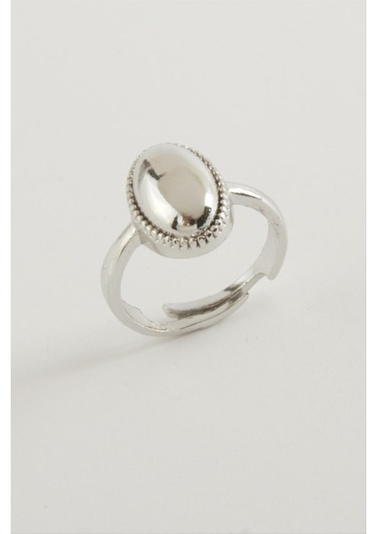 Oval Metal Yüzük