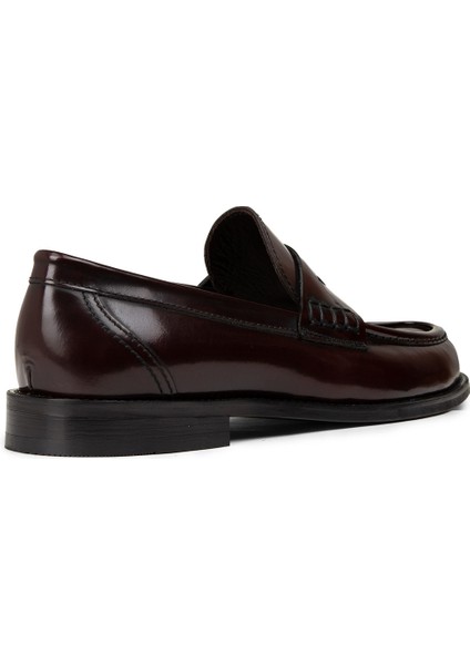 Erkek Hakiki Deri Bordo Loafer Ayakkabı - 02000MBRDM01 modelleri