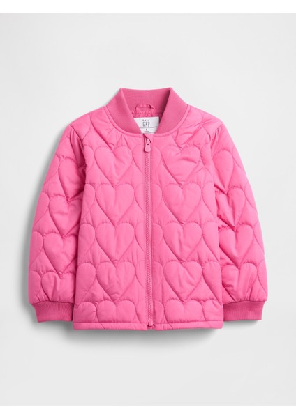 Kız Bebek Pembe Coldcontrol Kapitone Bomber Ceket