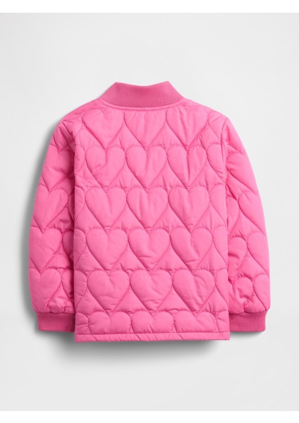 Kız Bebek Pembe Coldcontrol Kapitone Bomber Ceket modelleri