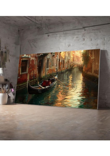 Kanvas Tablo Venedik'te Akşamüstü Dekoratif Kanvas Tablo 30 x 40