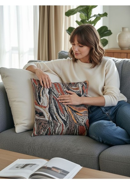 Boncuk Elyaf Dolgulu Kırlent-koltuk Kırlenti- Ev Dekorasyonu-dekorasyon-yastık-kırlent