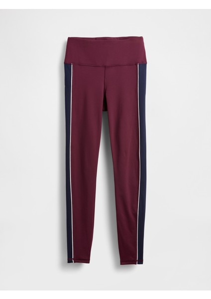Kadın Bordo Gapfit High Rise Power Full Length Stripe Tayt fiyatları