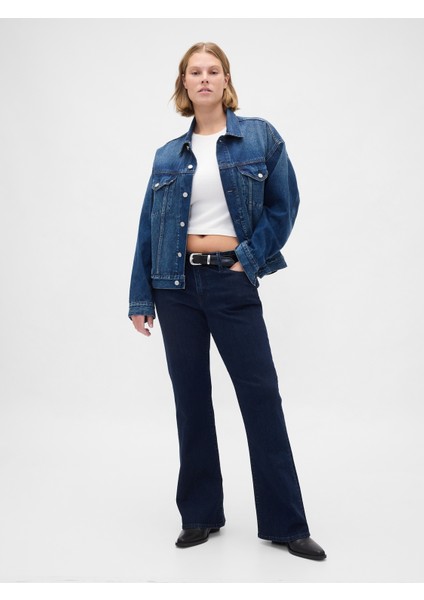 Kadın Lacivert Low Rise Long & Lean Jean Pantolon fırsatları