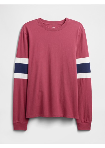 Erkek Kırmızı Everyday Soft Varsity Bisiklet Yaka T-Shirt fiyatları