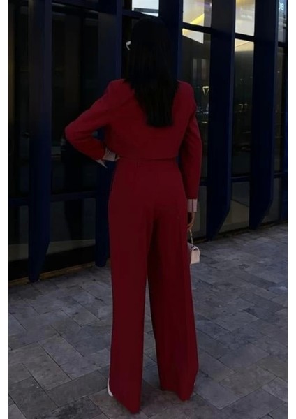 Garni Detaylı Crop Ceketli Takım 10075 indirimleri