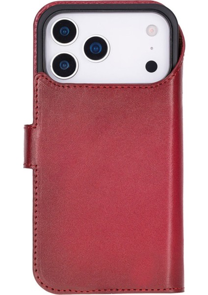 Apple iPhone 17 Pro Uyumlu Kişiselleştirilebilir Hakiki Deri Telefon Kılıfı