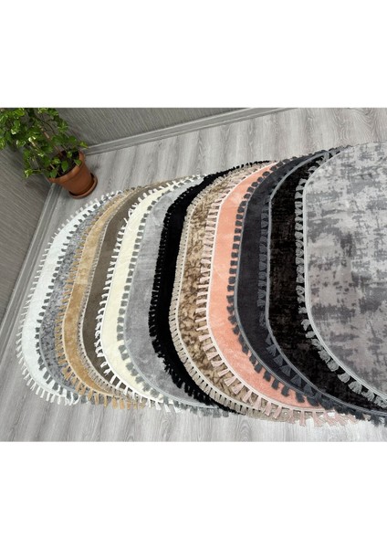 Modern Oval Örgü Peluş Halı Yolluk, Şık ve Rahat Yaşam Alanları Için Ideal modelleri