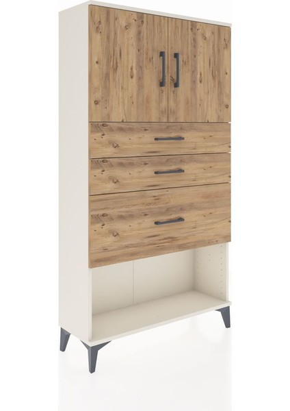 Arges Dolap 2 Raflı 3 Çekmeceli 2 Kapaklı 88X30X163 Aytaşı-Çam fiyatları