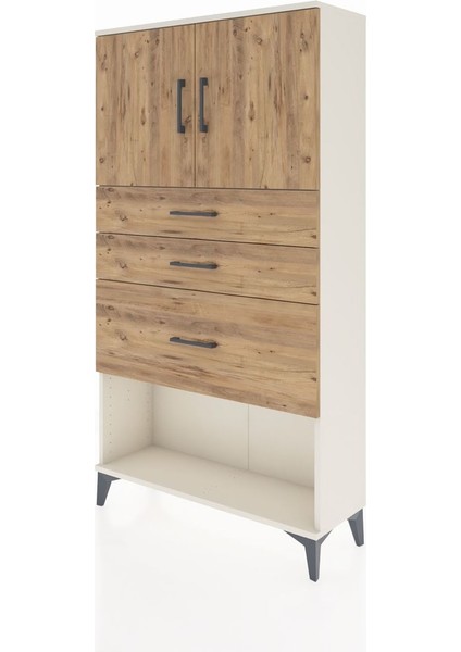 Arges Dolap 2 Raflı 3 Çekmeceli 2 Kapaklı 88X30X163 Aytaşı-Çam modelleri