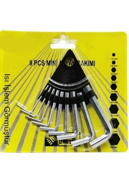 Parça Çelik Alyan Seti Kısa Düz Köşe Alyan Anahtar Takımı 1,5mm-8mm Arası Alyan Takımı Allen Anah fiyatları