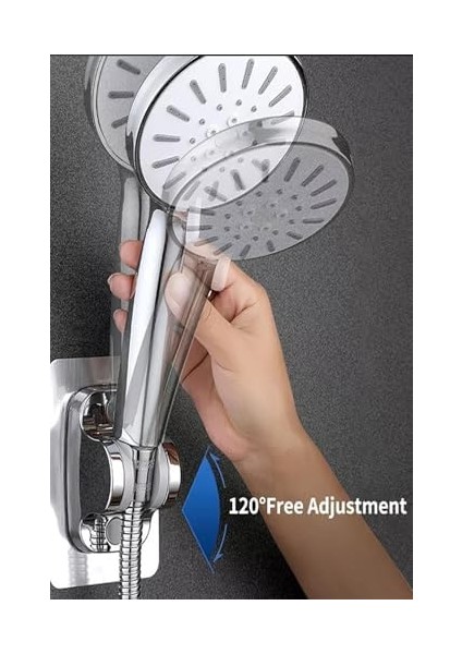 Krom Kendinden Yapışkanlı 15 kg Taşıyabilen Duş Başlığı Askısı Duş Mafsalı fiyatları