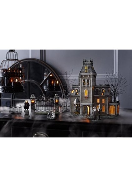 56 Köy Için Bayramı Aksesuarları Ürkütücü Ferforje Kapı Aydınlatmalı Heykelcik, 11 Cm, Çok Renkli fiyatları