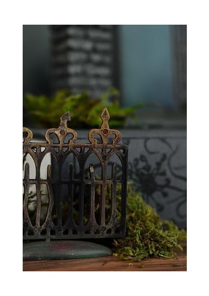 56 Köy Için Bayramı Aksesuarları Ürkütücü Ferforje Kapı Aydınlatmalı Heykelcik, 11 Cm, Çok Renkli modelleri