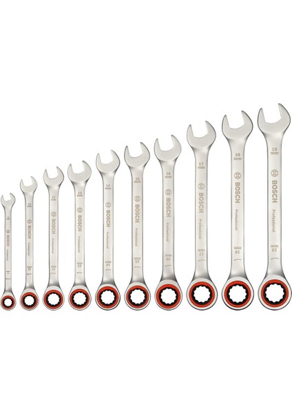 Bosch 10 Parça Kombine Anahtar Seti modelleri