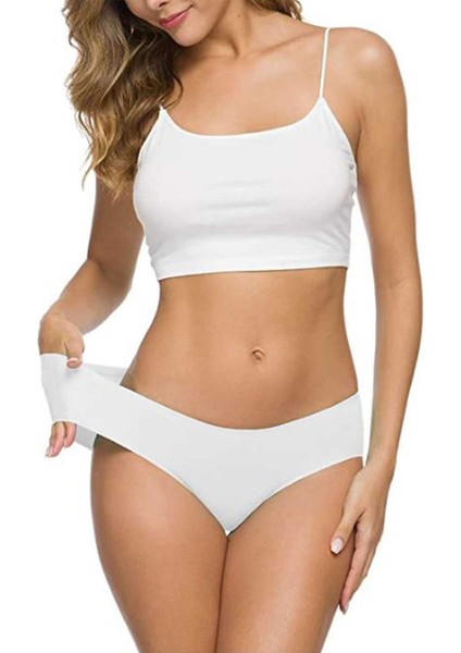 6 Adet Kadın Dikişsiz Lazer Kesim Esnek Iz Yapmayan Külot S10